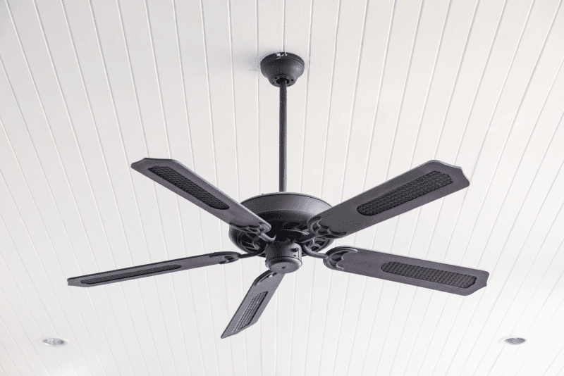 A photo of a ceiling fan